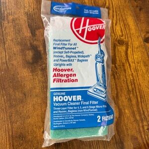 Hoover Allergen Final Filter 38766-009 Genuine OEM 2 Pack WindTunnel